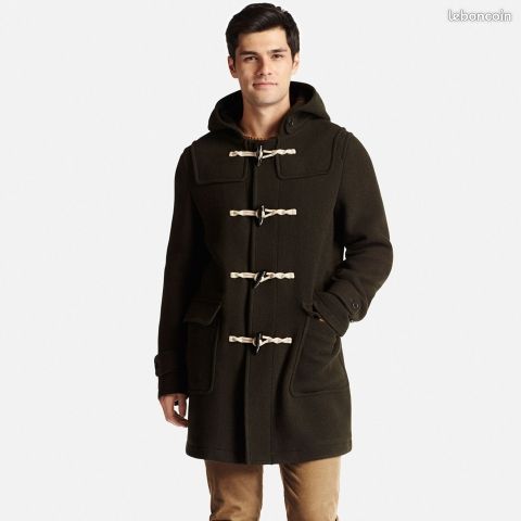 Uniqlo Duffle Coat En Laine Mélangée HOMME (image 1)