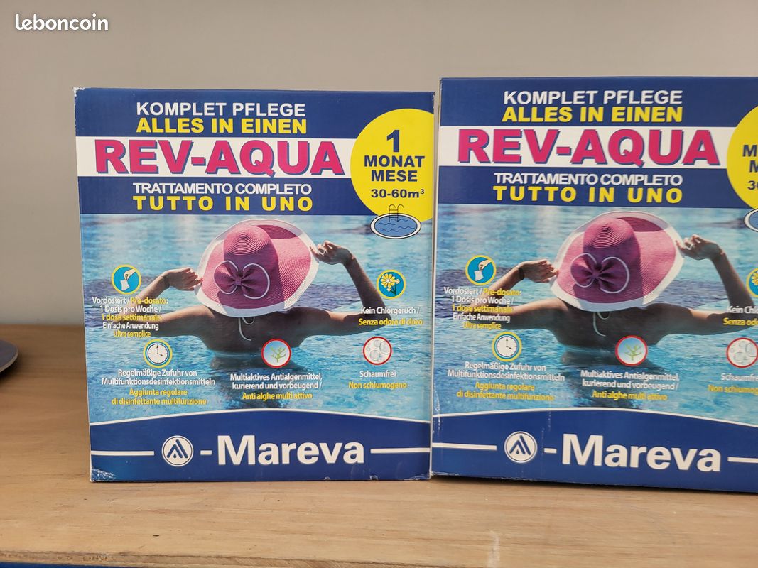 Traitement complet Mareva Rev-Aqua 1 mois - piscine 30-60 m3 (Revaqua) (image 1)