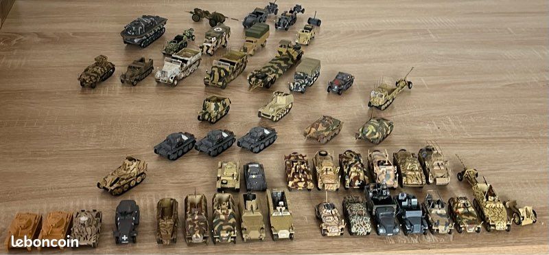 Lot De 11 Véhicules Blindés WW2 - Échelle 1:72 - Miniatures Militaires Neuves