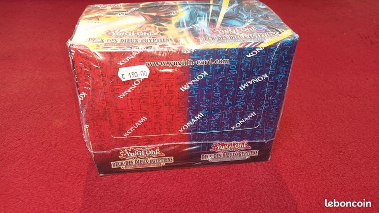 Boîte de rangement de 70 cartes Yu-gi-oh! Egyptian God - Carte à