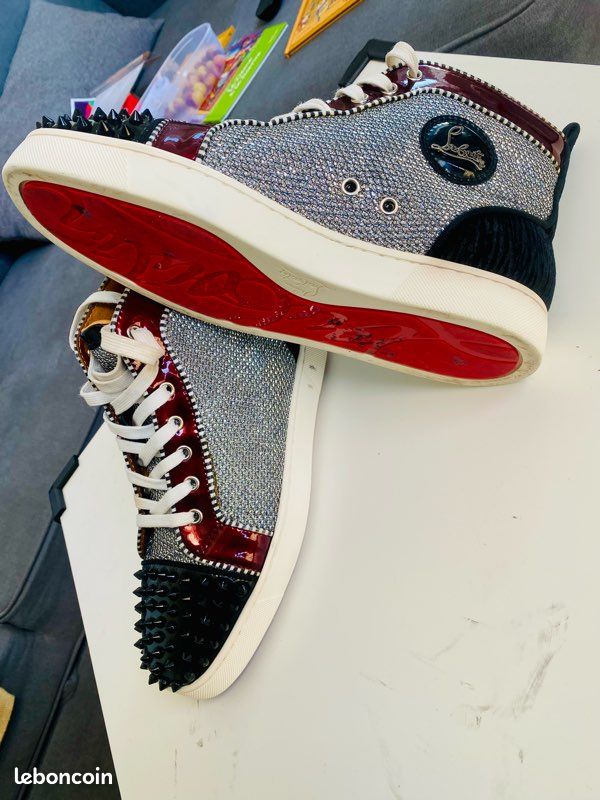 Magnifique Basket Montante Christian Louboutin Lou Spikes Style
