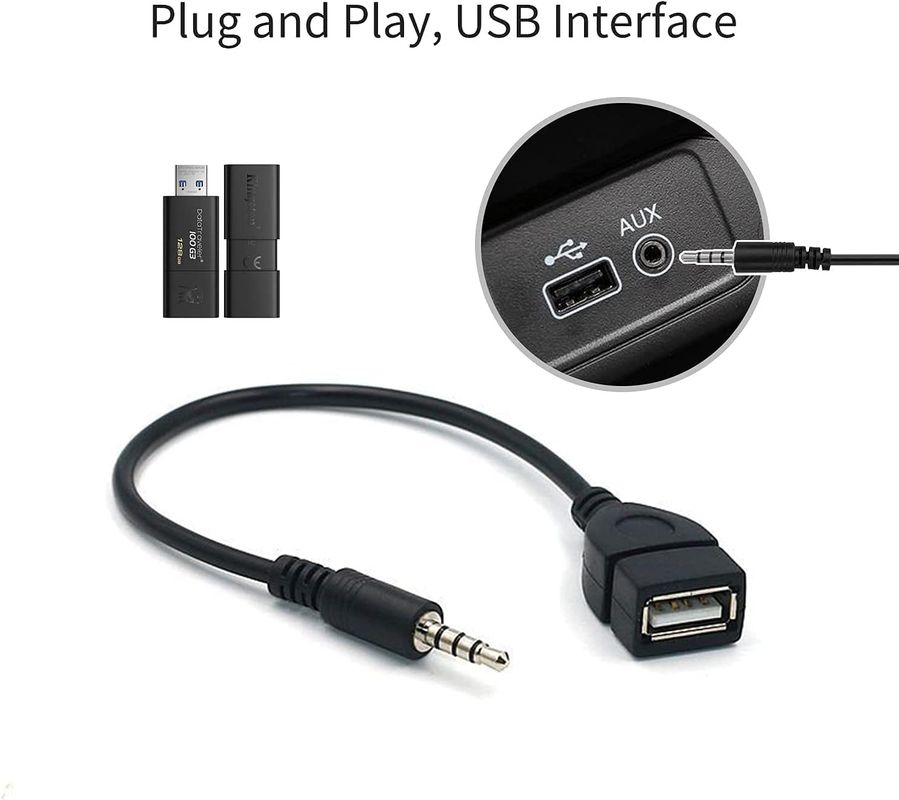 Adaptateur USB 2.0 vers entrée jack 3.5