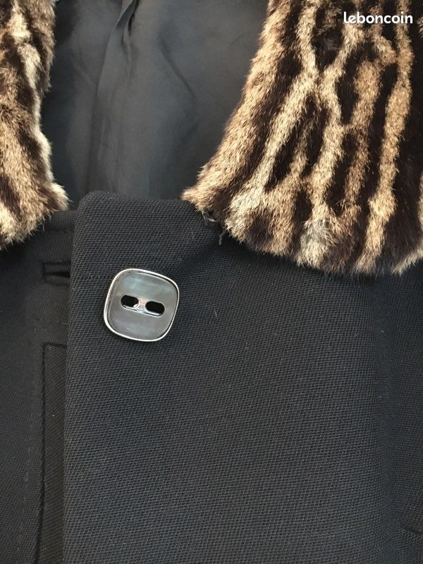 Manteau pure laine et fourrure (image 4)