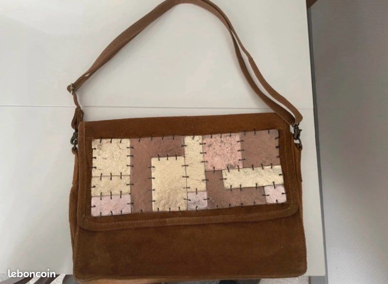 Sac à Main Vintage Lollipops Marron – Fourre-tout Femme Rétro