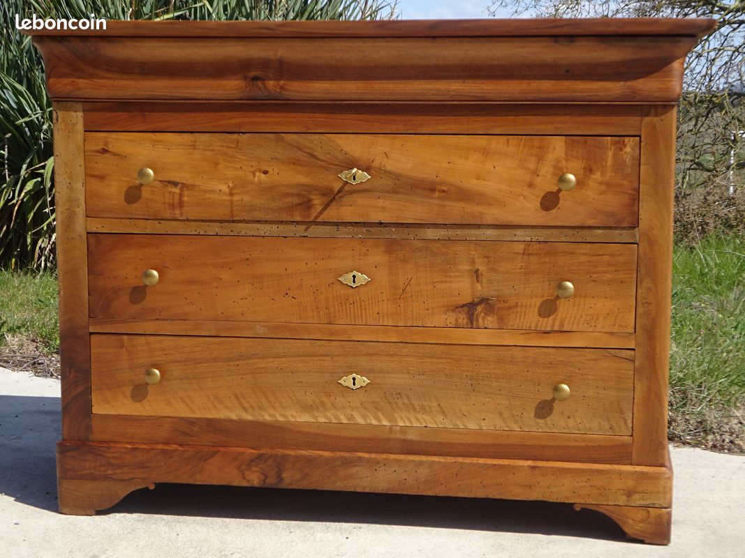 Ancienne commode Louis Philippe en noyer (image 2)