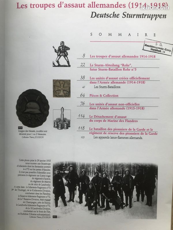 Deutsche sturmtruppen Troupes d'assaut allemandes (1914-1918) Jean Louis Larcade (image 2)