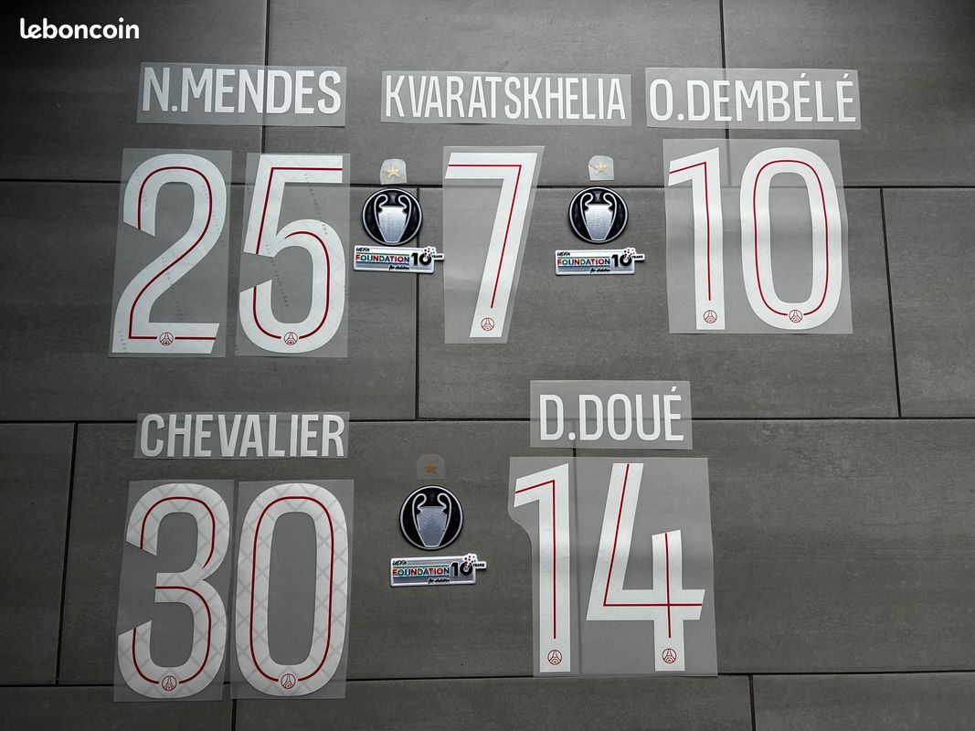 Flocage Officiel - Paris Saint-Germain, Mayulu, 2025/2026, Third + Sni