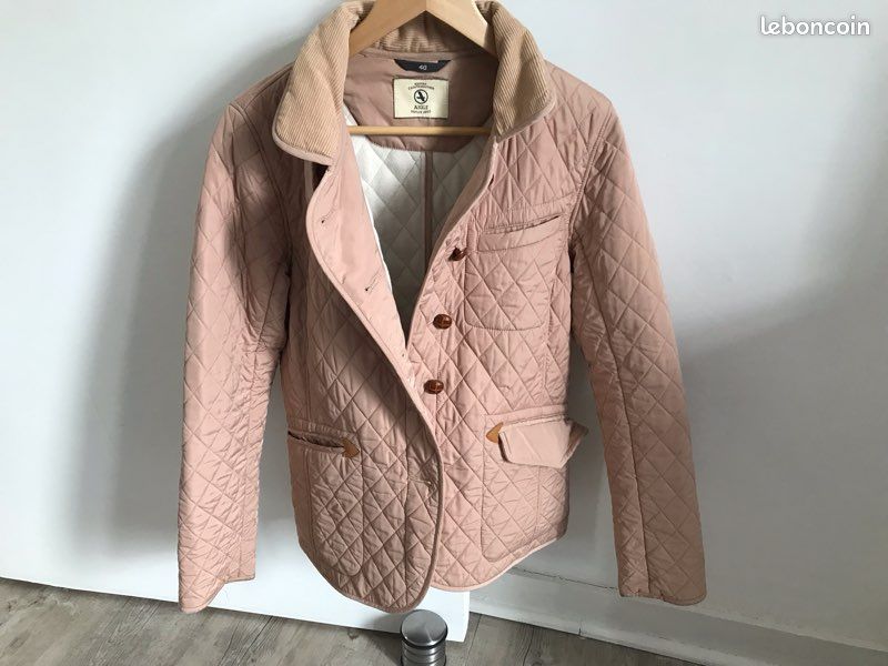 Veste matelassée rose pale, Aigle, femme (image 3)