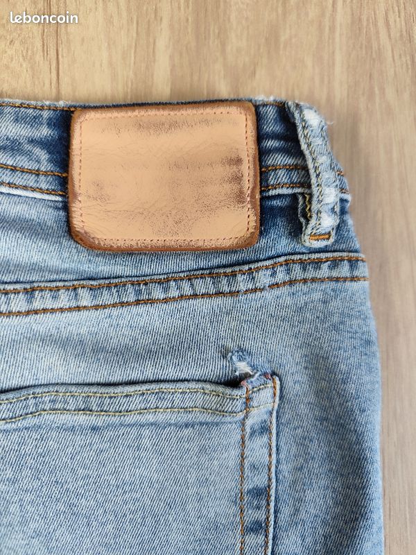 Jean Acne Studios Blå Konst – Modèle Climb Marble Wash – Taille W29/L32 T38 (image 9)
