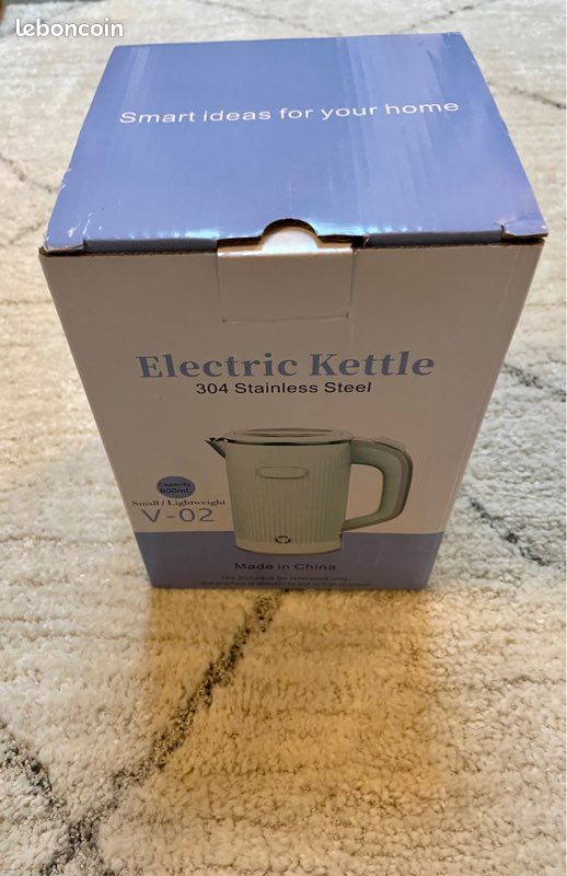 Bouilloire électrique 800ml noire neuve plastique (image 5)