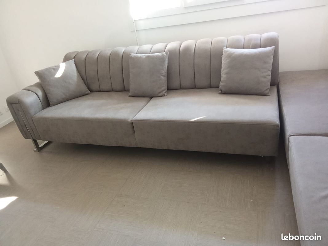 Vend canapé gris (image 3)