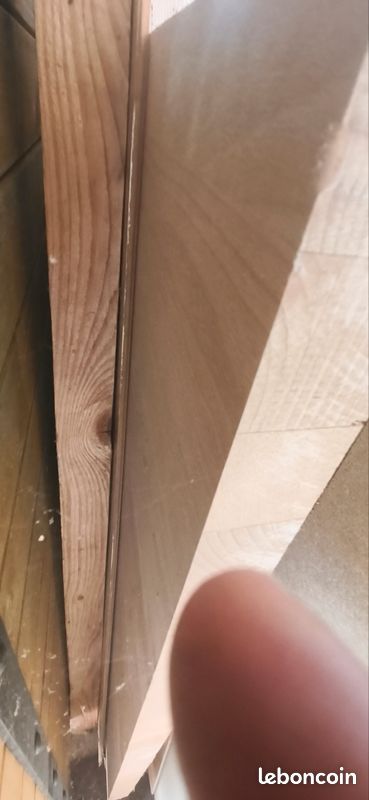 Panneau lamellé-collé Hêtre abouté 40mm 4500x1100mm choix A/B chant droit 1 belle face (image 2)