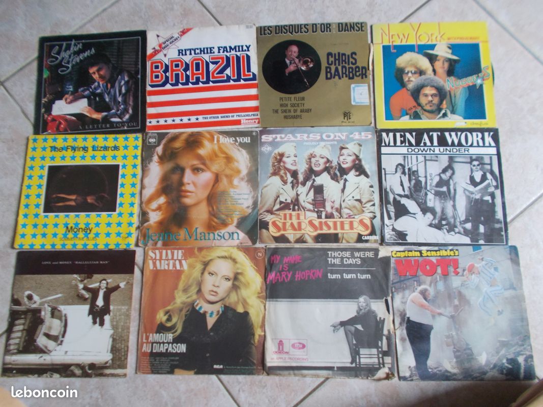 Lot de 72 disques 45 T SP et EP années 70/80 (image 6)