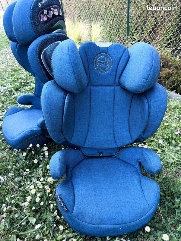 Lot de 2 sièges auto Cybex Platinum Solution Z i-Fix – Mountain Blue Plus – Excellent état (image 4)