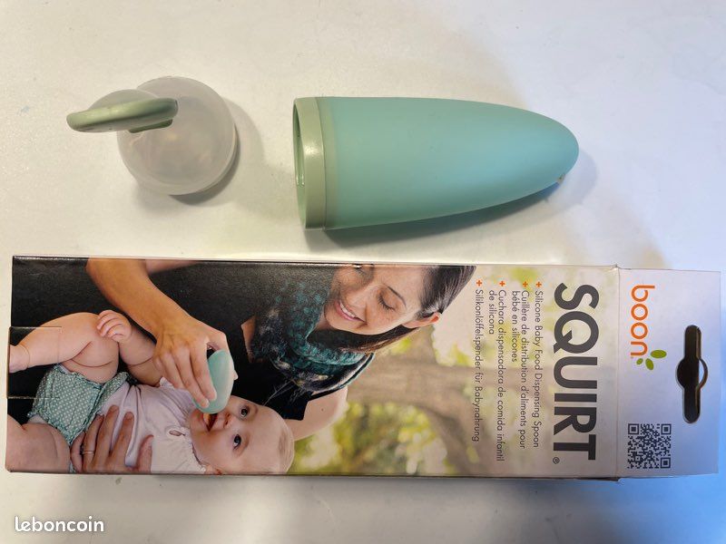 Cuillère silicone alimentation bébé (image 1)