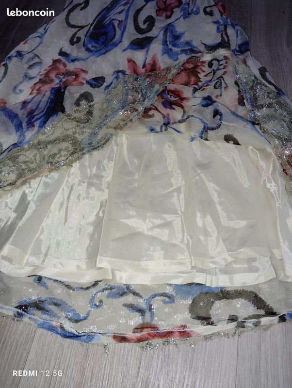 Robe blanc cassé à fleur Mango M (image 15)
