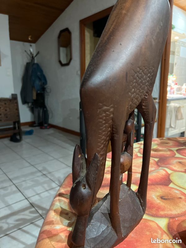 Décoration africaine biche et son faon (image 2)