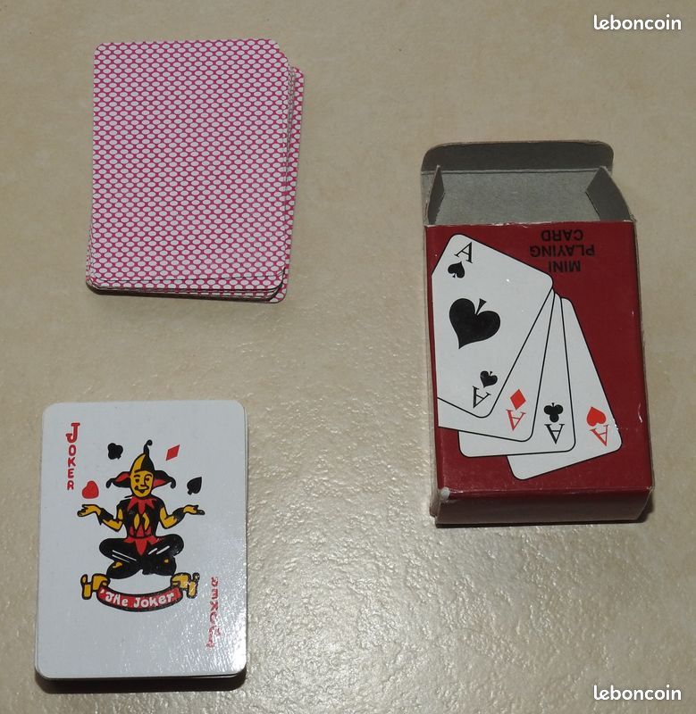 Ancien Jeu De Cartes Miniature - Triboulet Monaco Playing Cards - Occasion