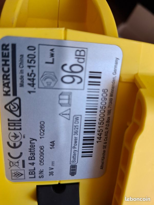 Souffleur LBL4 KARCHER 36V sans batterie (image 3)