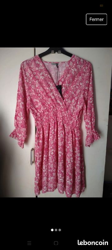 Robe rose d'été (image 1)