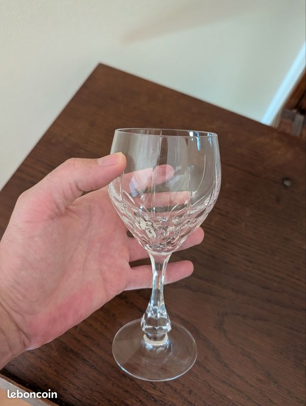 33 verres cristal de Lorraine modèle Gérard-Vin/eau/champagne/whisky (image 5)