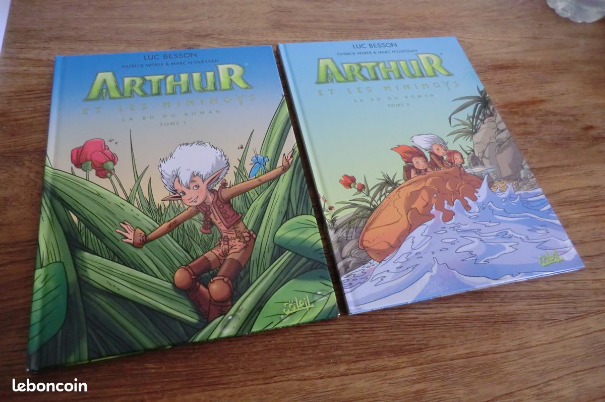 2 albums bd arthur et les minimoys Tomes 1 & 2 (image 1)