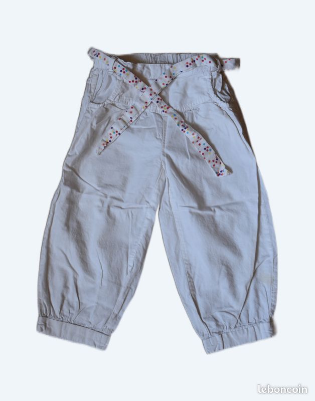 Pantalon fille blanc– ans Vêtements - Main Image