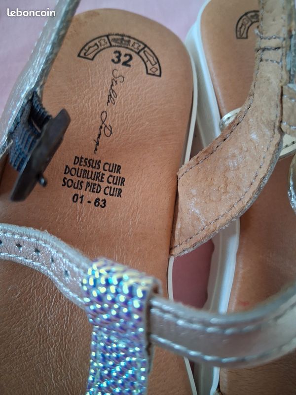 Des sandales en cuir pour fille taille 32 ,Stella Tempa (image 5)