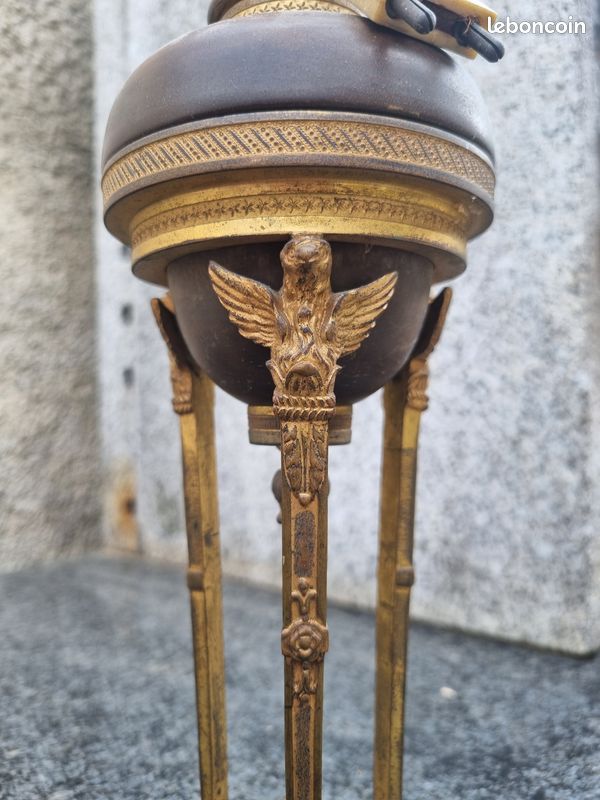Lampe Empire en bronze et laiton 250 (image 3)