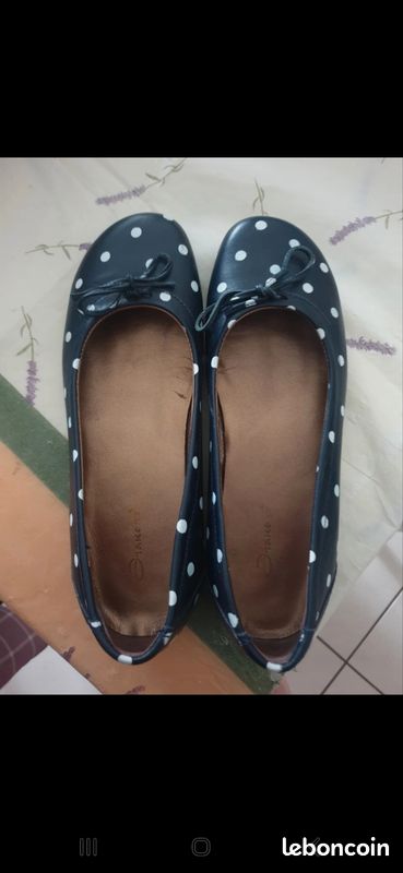 Ballerines marine et blanc (image 2)