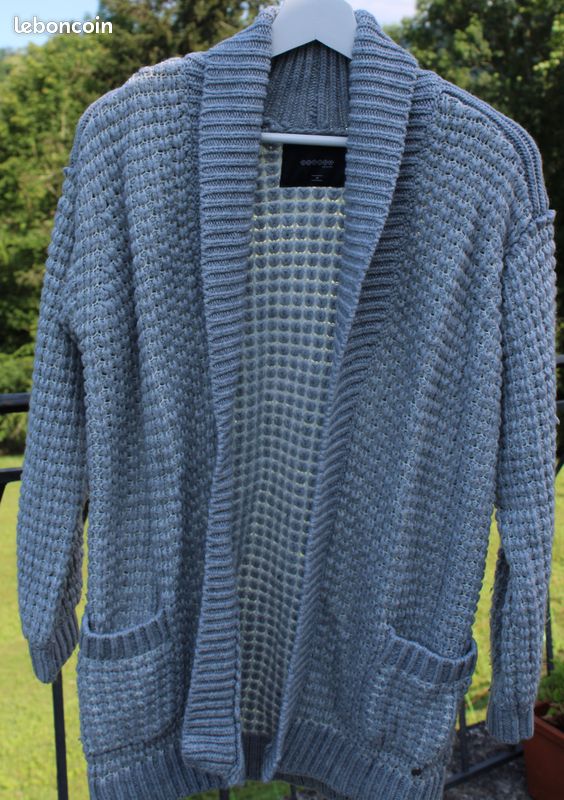 Gilet Long Femme BONOBO – Gris – Taille M (image 1)