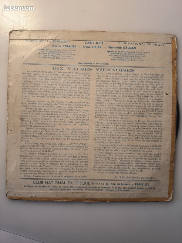 Vinyle 33t valses viennoises (image 2)
