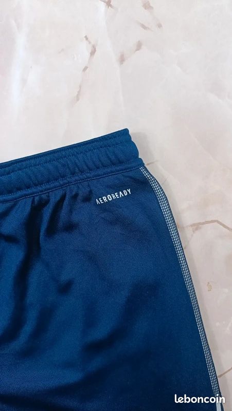 Pantalon de Survêtement Running Adidas Aeroready 3 Stripes Bleu Marine - Enfant 13-14 ans (image 11)