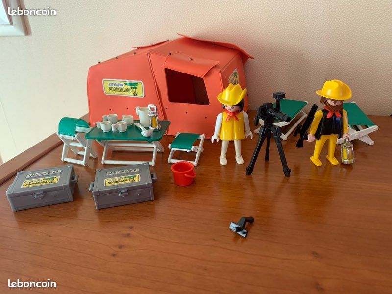 Ancien Playmobil 3413: Tente Safari Savane - Jeux & Jouets