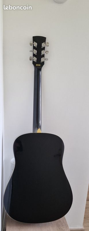 Superbe guitare acoustique noire Ibanez (image 2)