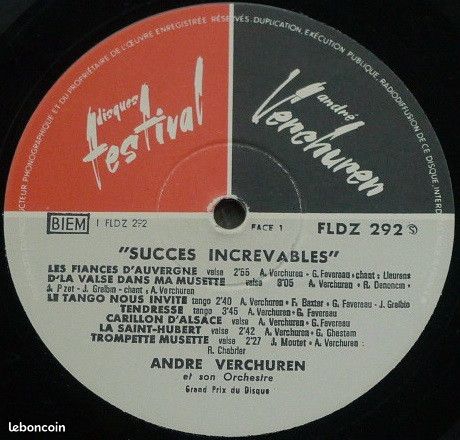 André Verchuren Et Son Orchestre – Succès Increvables - Vinyle 33T - 1962 (image 4)