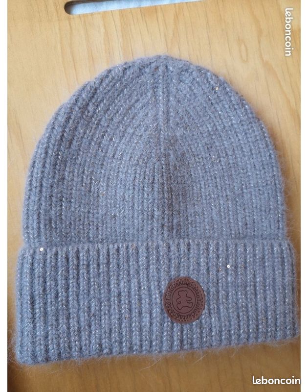 ✴️Bonnet Lulu Castagnette, Neuf, Laine Angora (image 4)