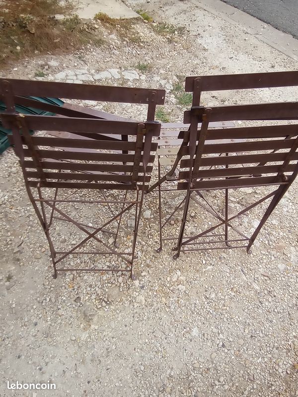 2 chaise de terrasse en métal pliante (image 5)