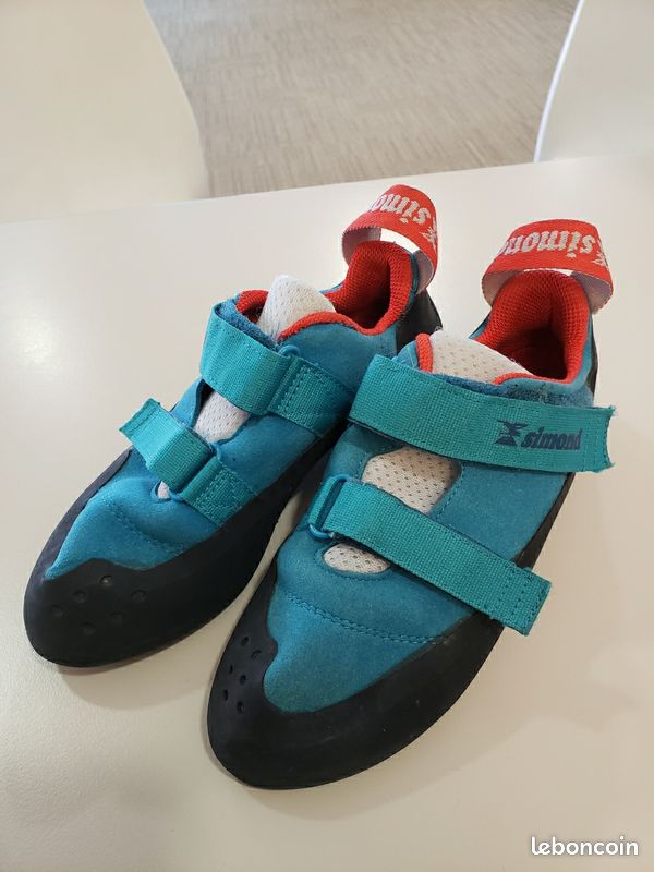 X1 Paire Chaussons en pointure 38 Chaussures Escalade turquoise