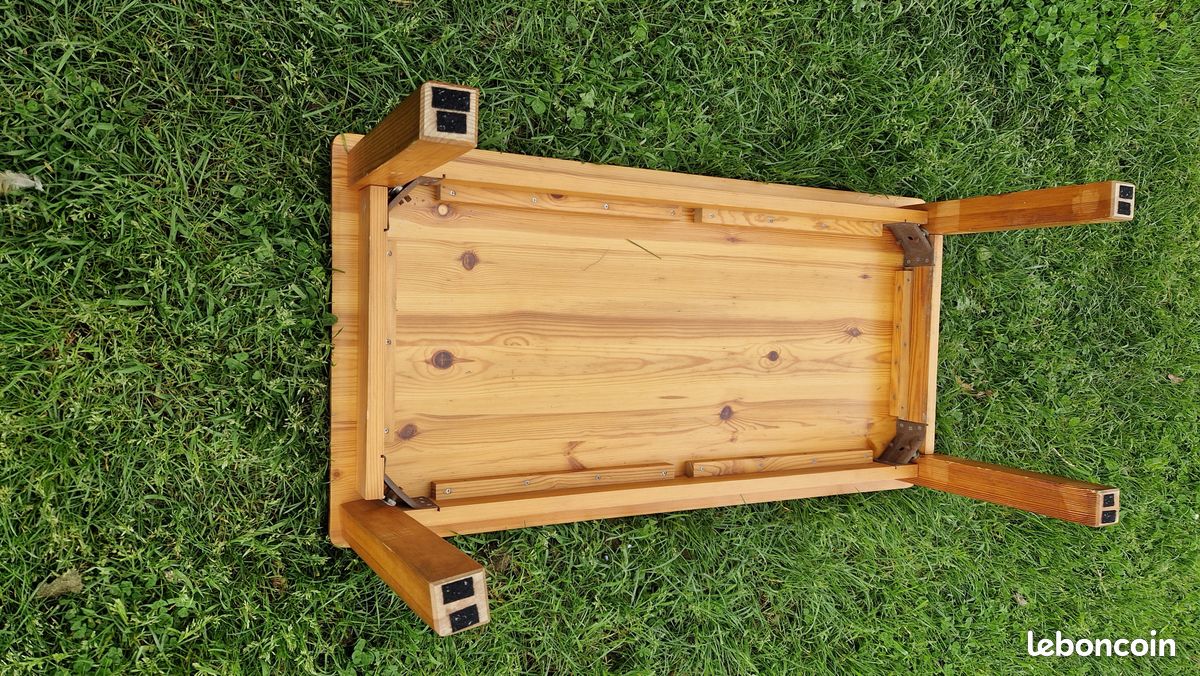 Table basse salon en pin (image 2)