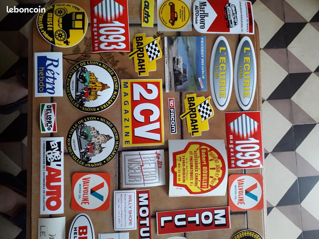 Lot D'autocollants/décalcomanies Vintage BOSS GT03146 - Neuf - Cyclisme