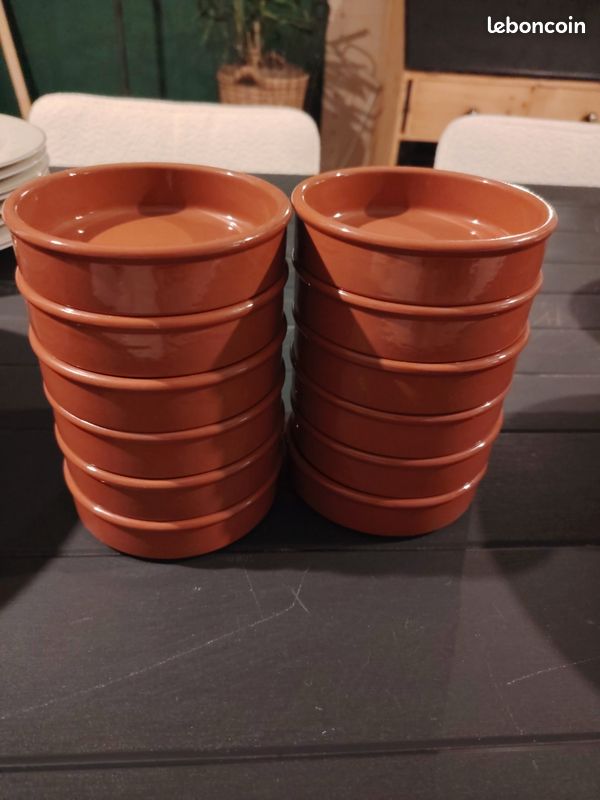 Lot de 12 ramequins en terre cuite Ø 12 cm (image 1)