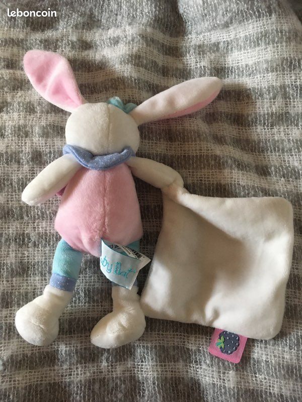 Doudou babynat lapin mouchoir Berry (image 2)
