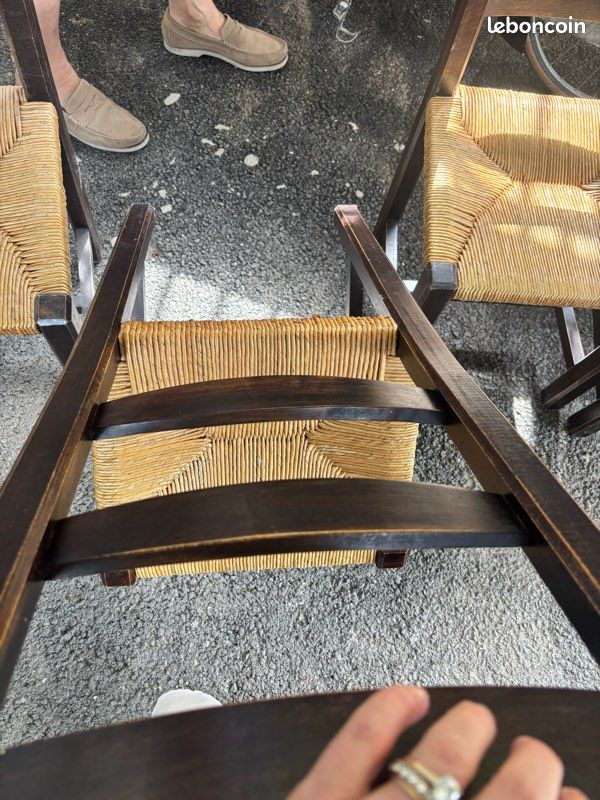 Lot de chaises chene massif 7 (image 6)