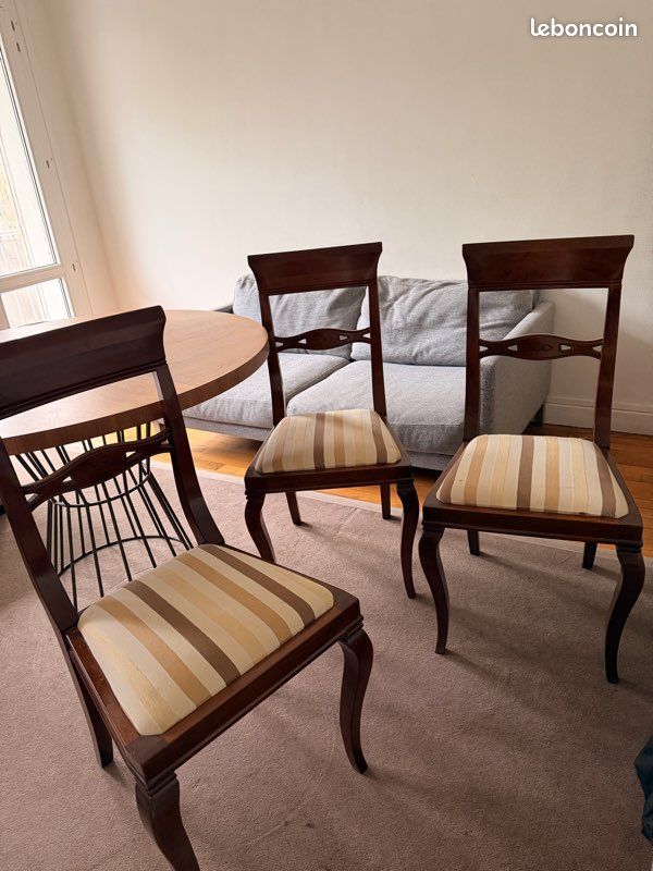 4 chaises en boit hêtre (image 1)