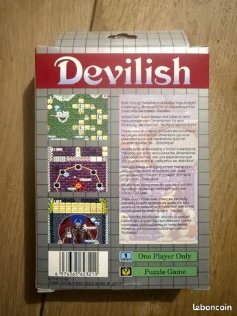 Jeu Devilish Sur Sega Game Gear - PAL FR Complet - Très Bon état