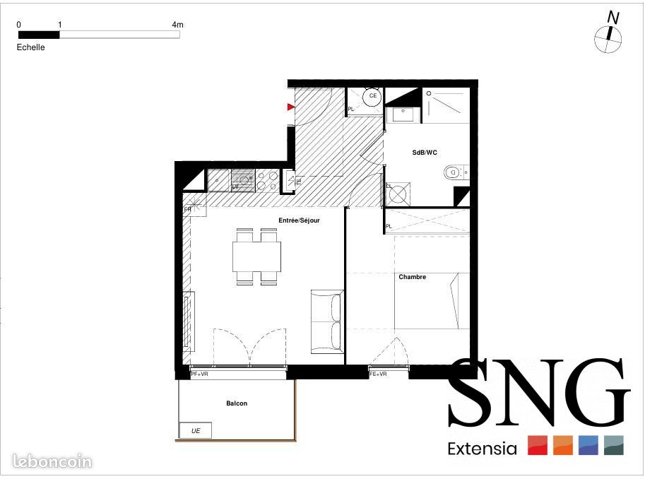 Appartement 2 pièces 42 m² · à Labarthe-sur-Lèze · 42 m² · 199 000 €