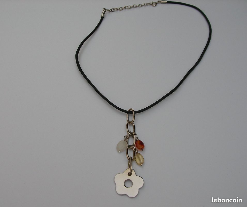 Collier En Argent Massif 925 - Style Belcher, Occasion En Très Bon état, Bijou Fin Et élégant