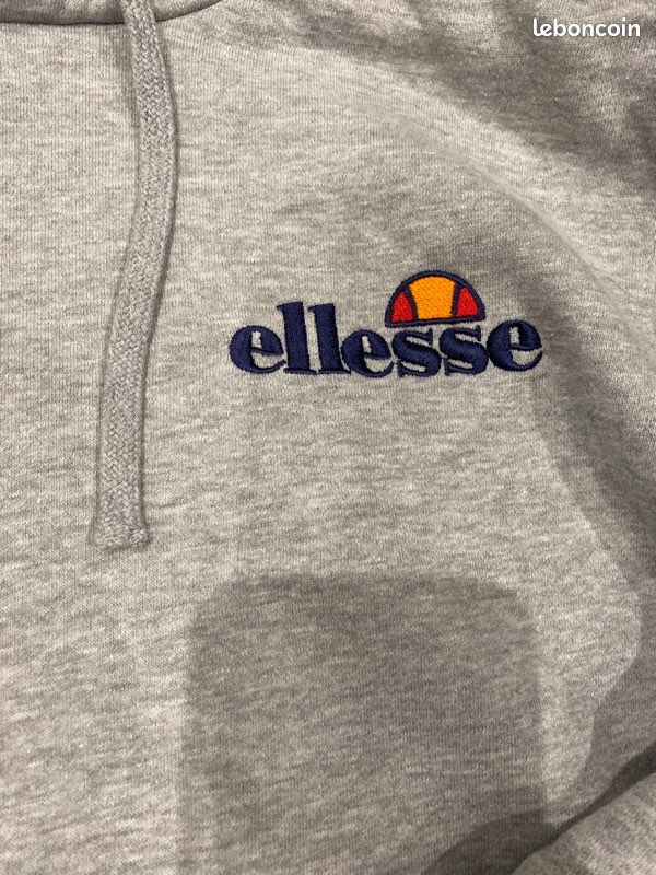 Sweat Homme Ellesse Gris - Taille L, Col Rond, Style Casual