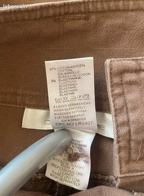 40 Côté Femme pantalon 7/8 marron Y2K (image 9)